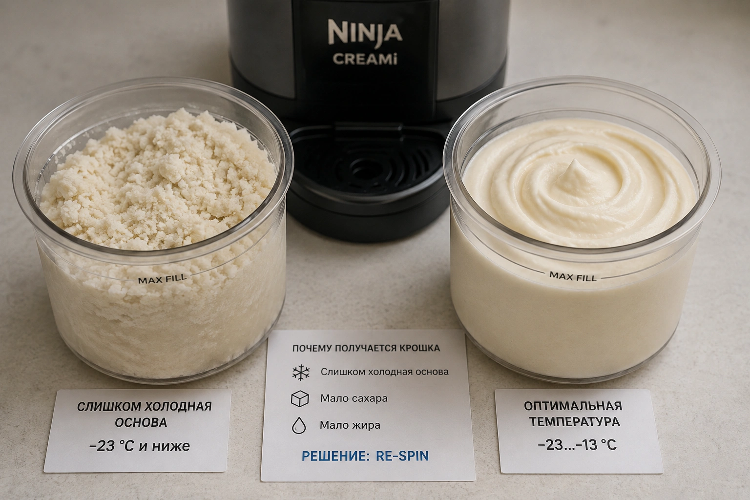 Домашнее мороженое в Ninja CREAMi: базовый рецепт и варианты добавок - изображение 2
