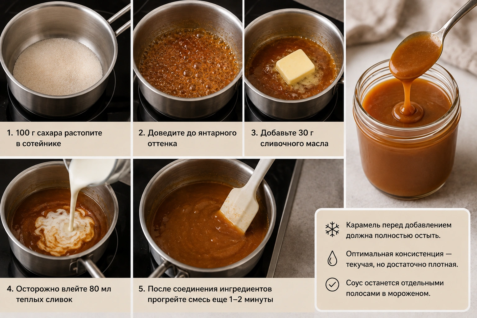 Мороженое с пеканом и карамелью в домашних условиях - изображение 3